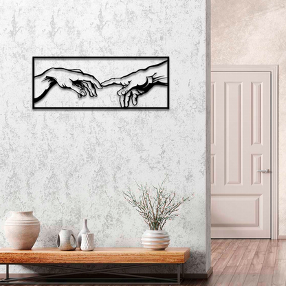 The Creation of Adam Metal Wall Art