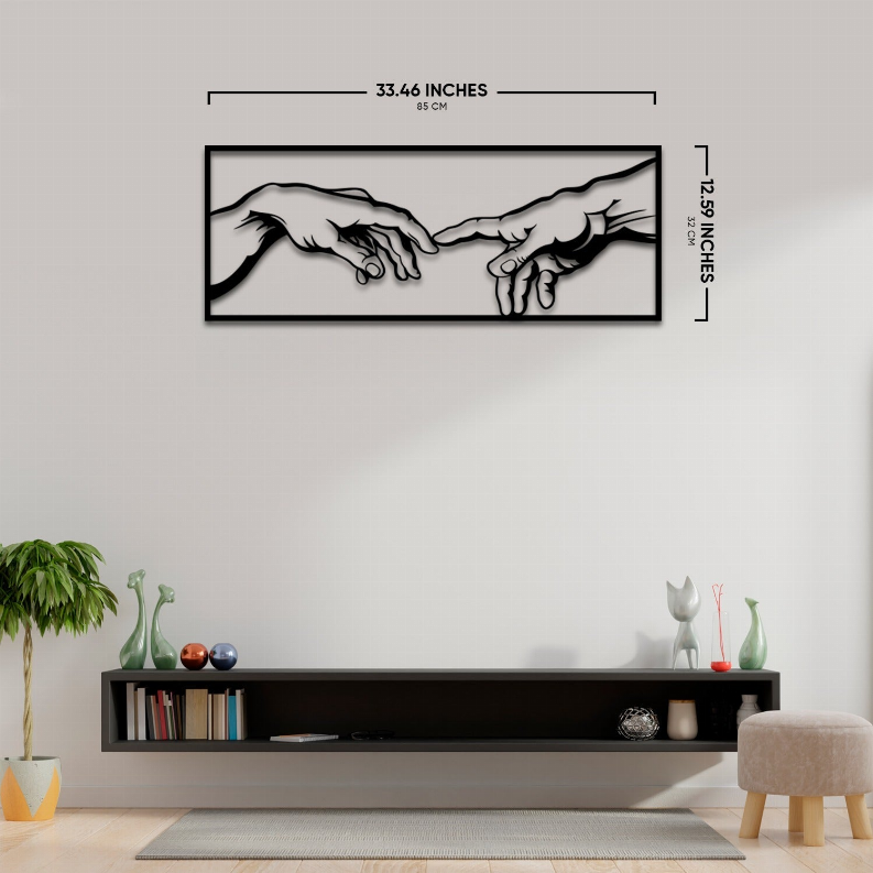 The Creation of Adam Metal Wall Art