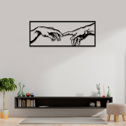 The Creation of Adam Metal Wall Art