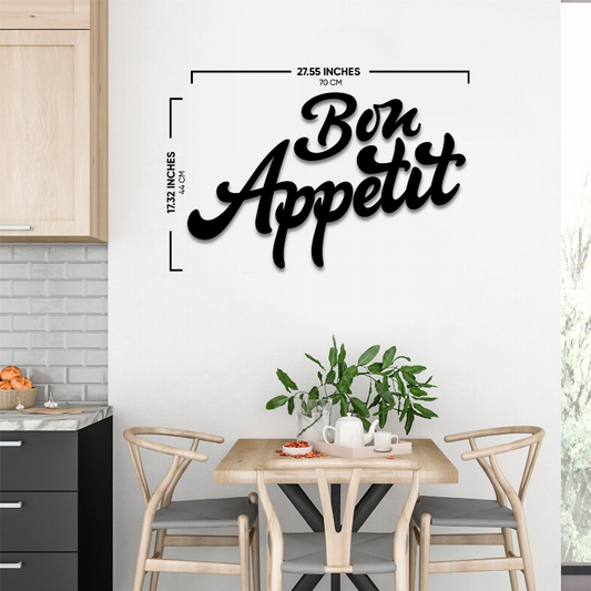 Bon Appetit Metal Wall Art