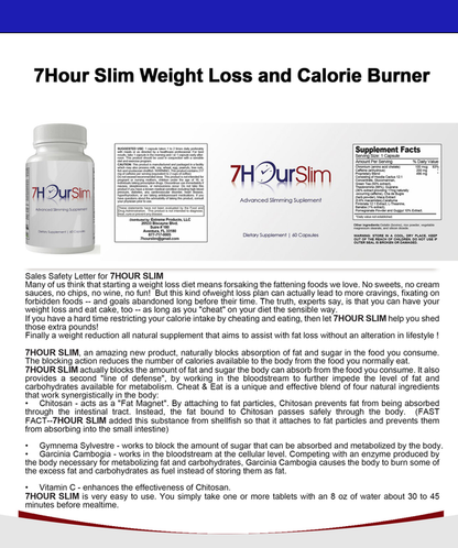 7Hour Slim Weight Loss and Calorie Burner (120 capsules)