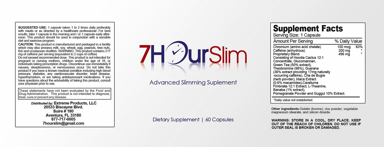 7Hour Slim Weight Loss and Calorie Burner (120 capsules)