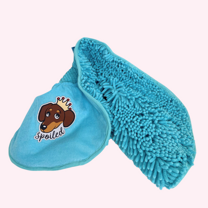 "Spoiled" Blue Bath Towel