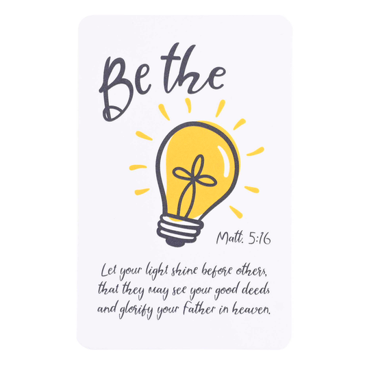 Pocketcard Be The Light Matthew 5:16