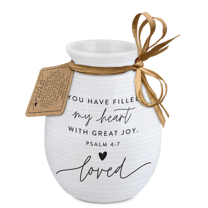 Vase Textured Hold Onto Hope Loved