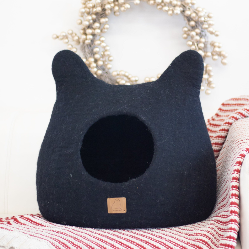 Whimsical Cat Ear Cave Bed