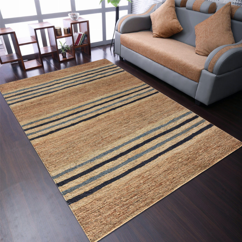 Rugsotic Carpets Hand Knotted Sumak Jute Eco-friendly Area Rug Contemporary