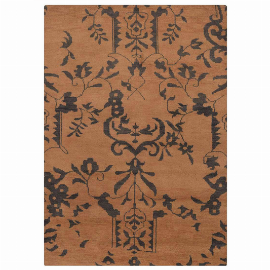 Rugsotic Carpets Hand Knotted Wool Area Rug Floral