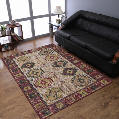 Rugsotic Carpets Hand Knotted Sumak Jute Eco-friendly Area Rug Oriental