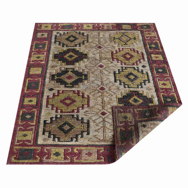 Rugsotic Carpets Hand Knotted Sumak Jute Eco-friendly Area Rug Oriental