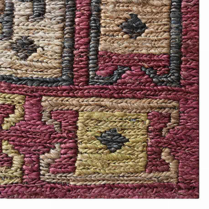 Rugsotic Carpets Hand Knotted Sumak Jute Eco-friendly Area Rug Oriental