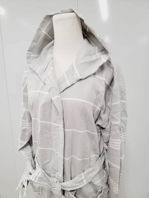 Unisex Robe,MULTIPURPOSE LUXURY ROBE 100% Cotton GRAY