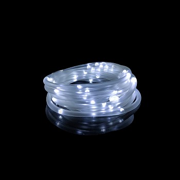 50 LED Bright White Solar Rope Light