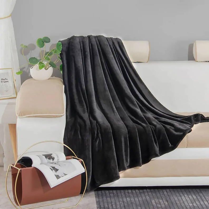 Super Soft Plush Warm Cozy Bed Throw Flannel Blanket