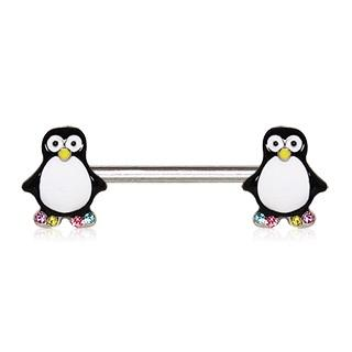 316L Stainless Steel Adorable Penguin Nipple Bar