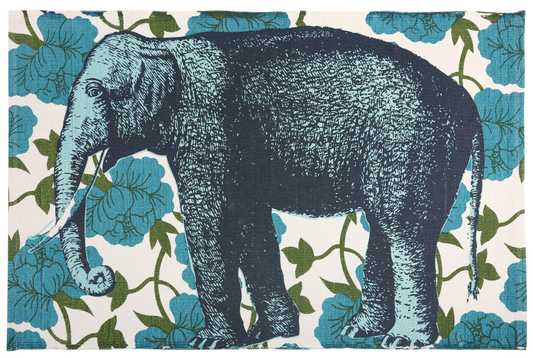 Elephant Floral Bath Mat