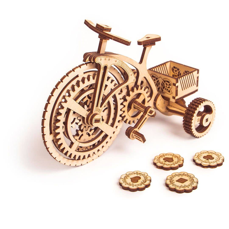 Wood Trick Bicycle Wooden 3D Mechanical Model Kit