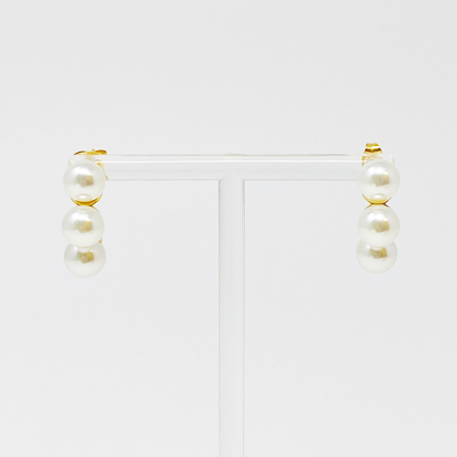 Andante Pearl Hoop Earrings