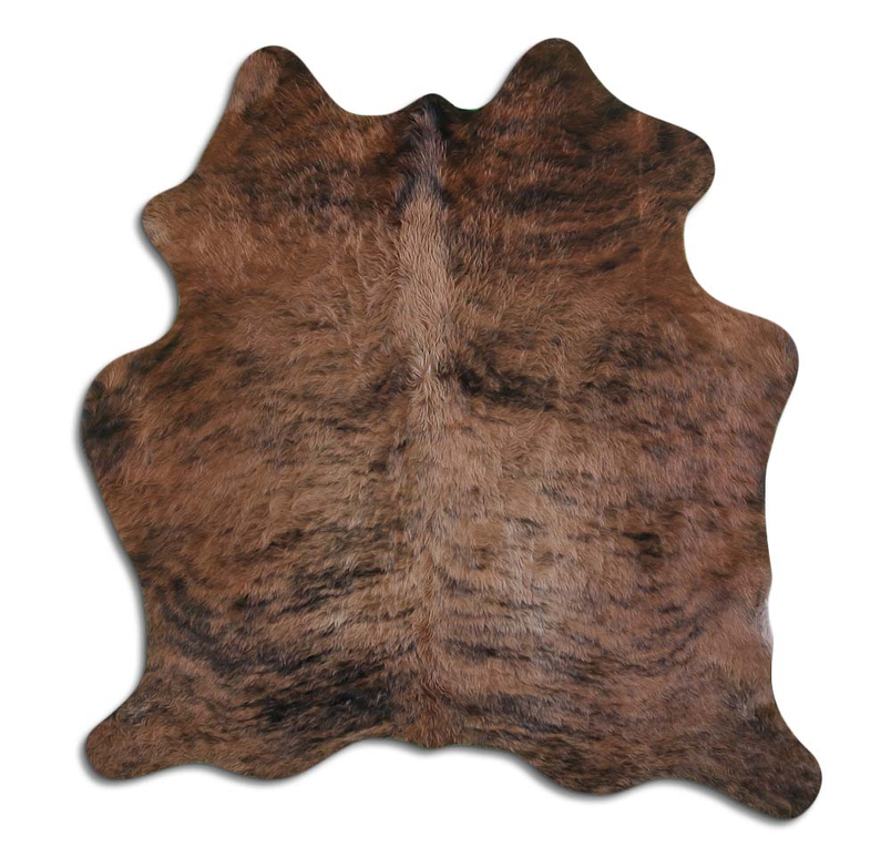 NATURAL HAIR ON COWHIDE MEDIUM BRINDLE