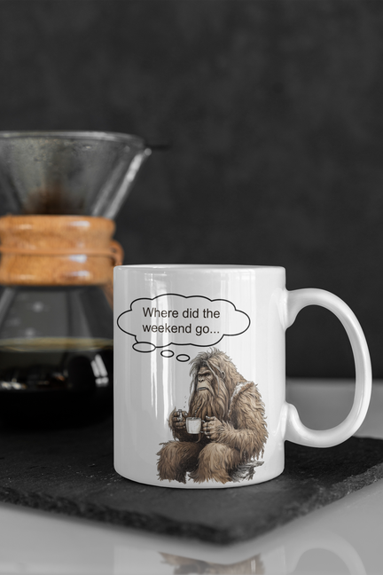 Bigfoot thought coffee mug