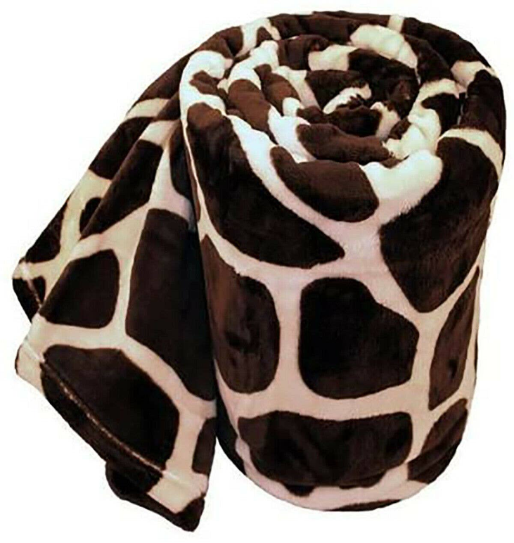 Giraffe Super Soft Plush Warm Cozy Bed Throw Flannel Blanket