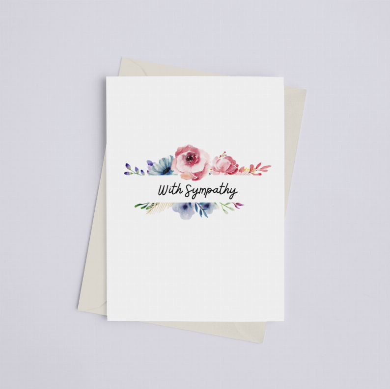 With Sympathy - Greeting Card