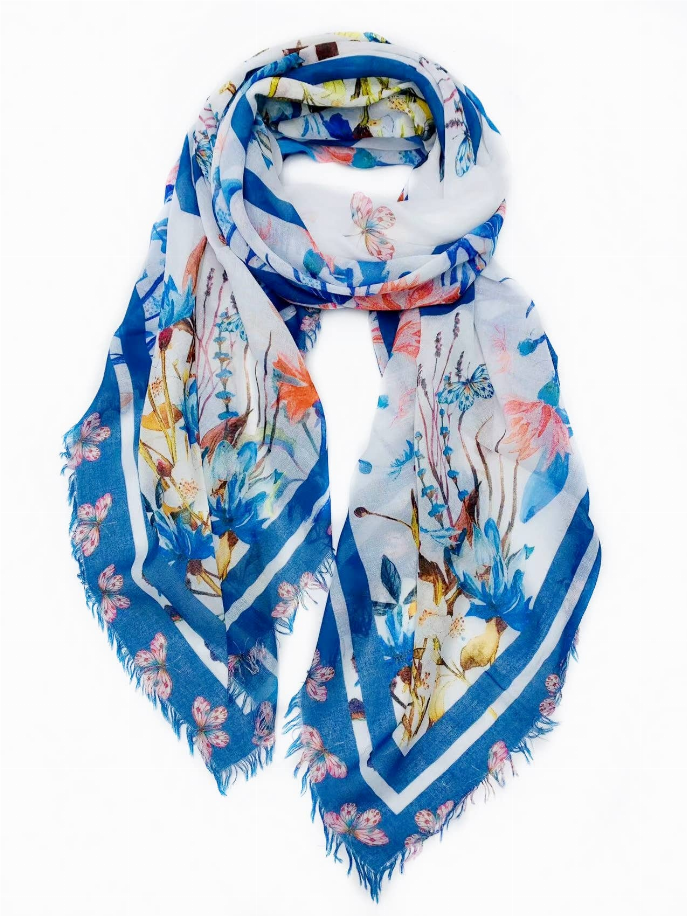 Butterfly Floral Scarf