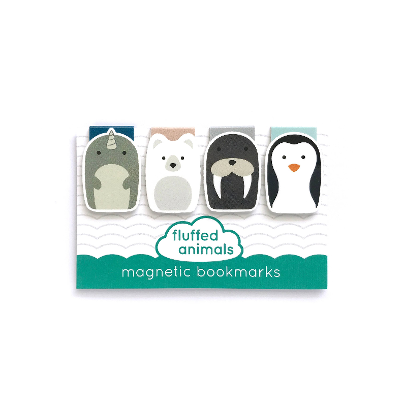 Cute Animal Magnetic Bookmark Set of 4