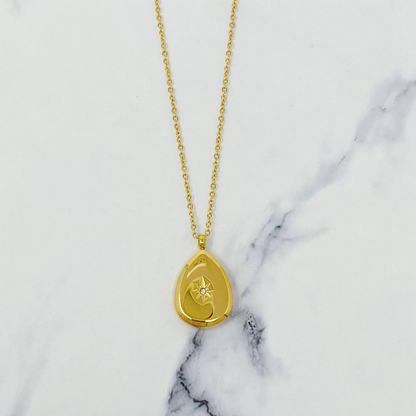 Teardrop Sunburst Necklace