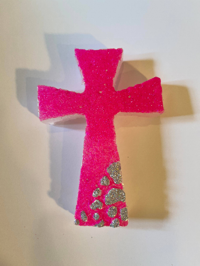 CROSS WITH LEOPARD PRINT