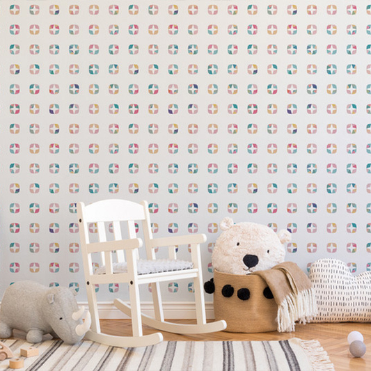 'Diamonds' Multi Polka Dots Peel & Stick Wallpaper