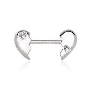 Broken Heart Nipple Bar