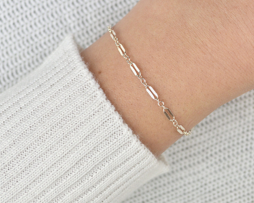 Sterling Silver Lace Chain Bracelet