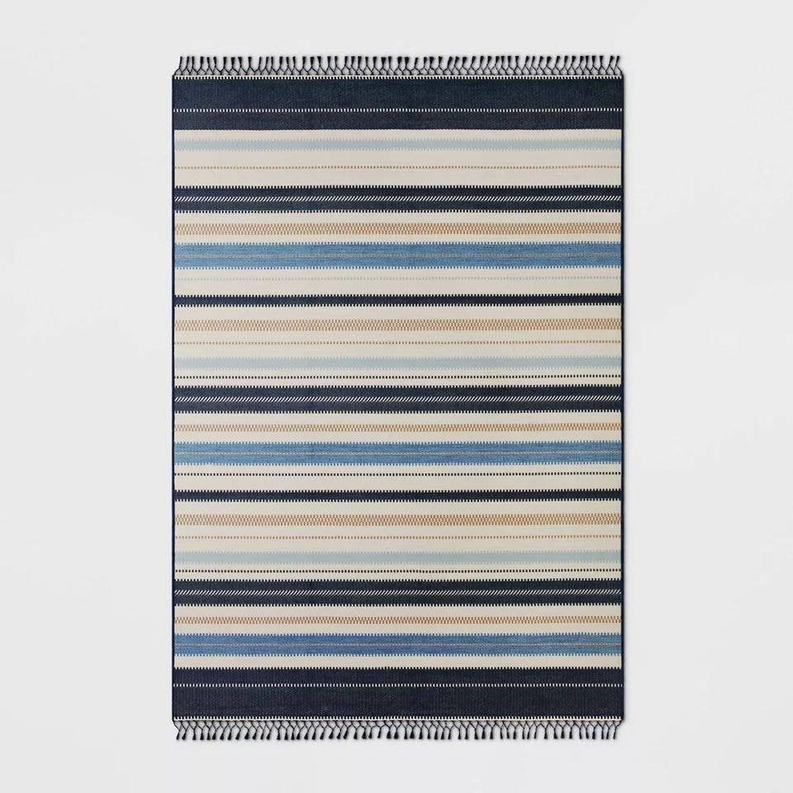 Textural Stripe Outdoor Area Rug