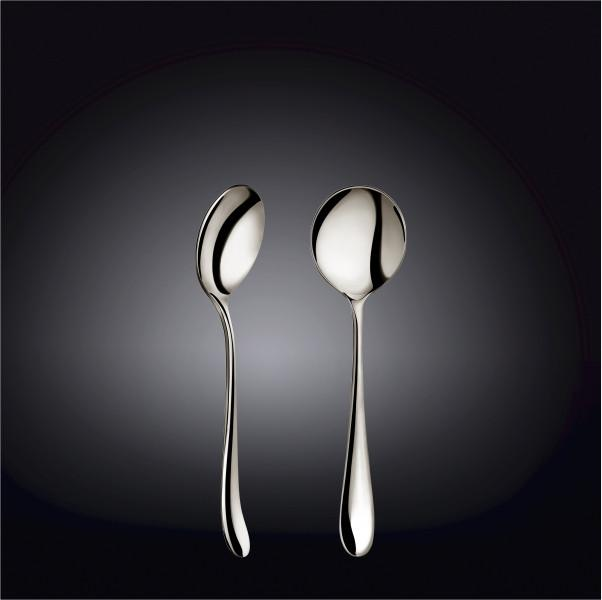 [ Set of 24 ] SOUP SPOON 7" | 18 CM WHITE BOX PACKING