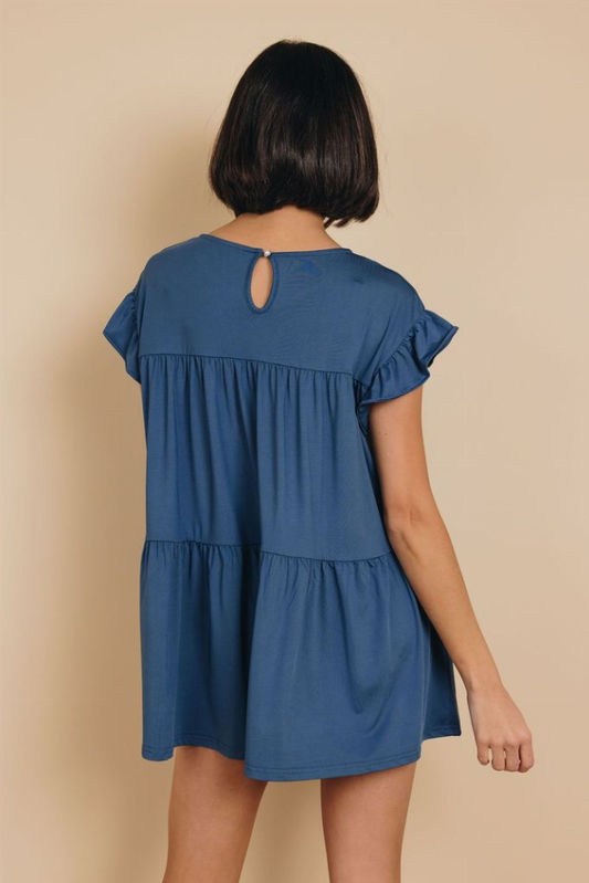 Adoring Ruffle Mini Dress