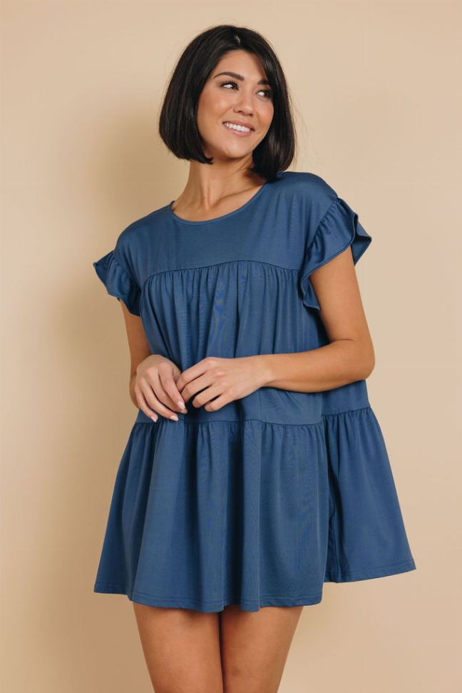 Adoring Ruffle Mini Dress