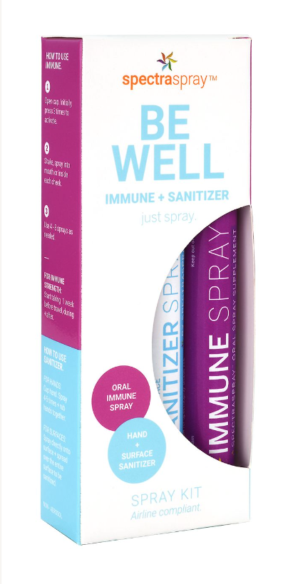 Be Well Immune Spray Kit with Hand Sanitizer  by SpectraSpray