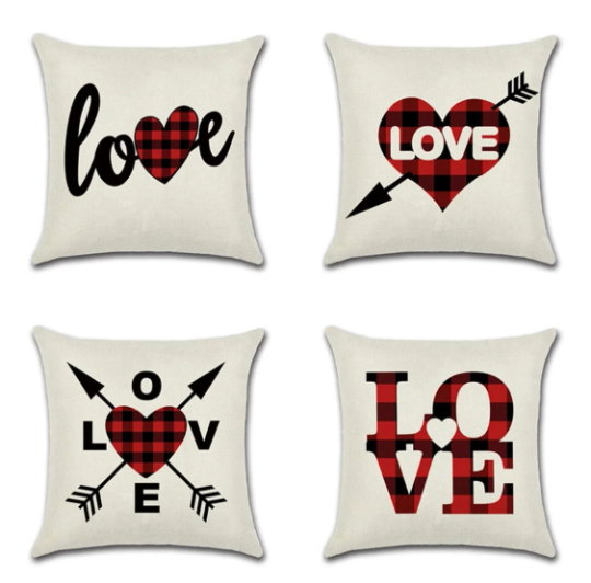 Valentines Day Throw Pillow Covers