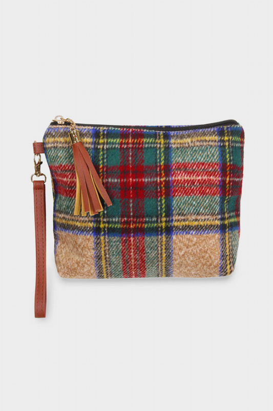 Tartan Plaid Wristlet