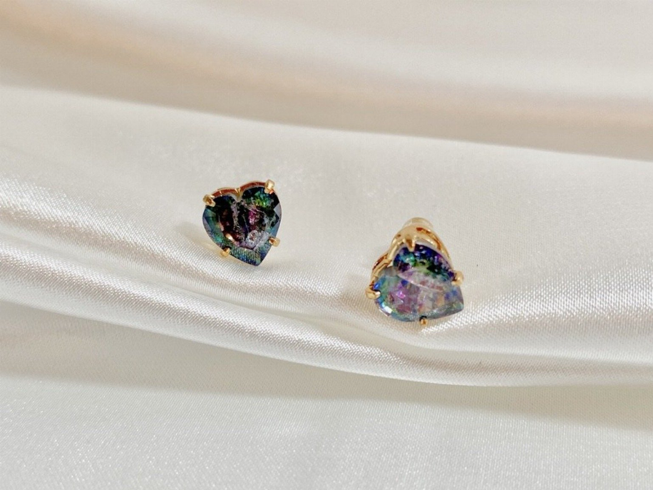 Rainbow Love 18K Gold Earrings