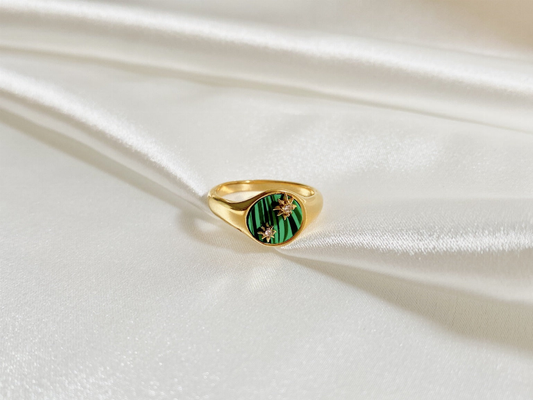 Starburst 18K Gold Ring