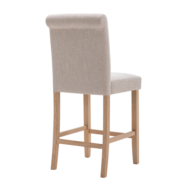 Bar Stools Soft Cushions with Solid Wood Legs