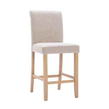 Bar Stools Soft Cushions with Solid Wood Legs