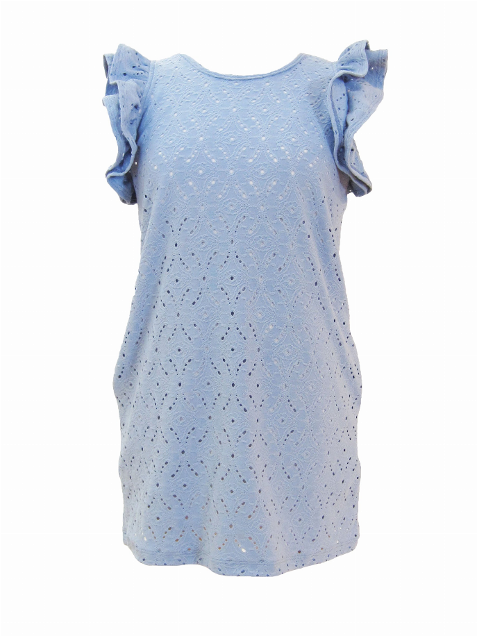 Blue Eyelet Dress