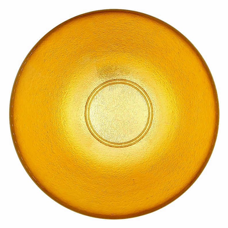 AURA 8" Gilded Glass Salad Bowl