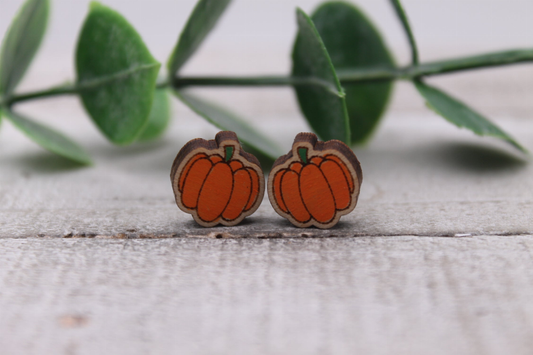 Pumpkins || Stud Earrings || Hypoallergenic