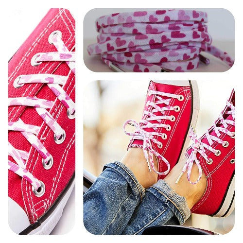 Valentine's Day Hearts Shoelaces