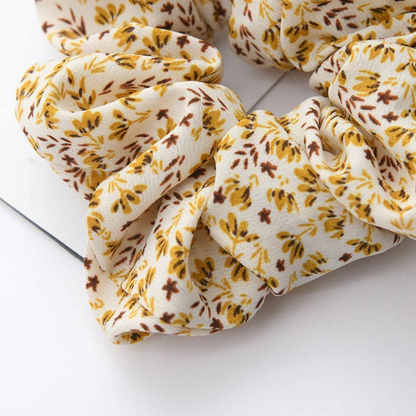 Beautiful Floral Pattern Scrunchies