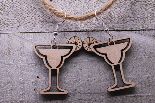 Margarita Glasses Dangle Earrings